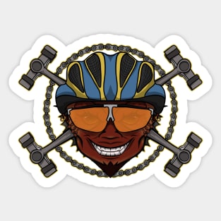 Cycling Devil (No caption) Sticker